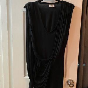 Givenchy scoop-neck sleeveless top w drape detail